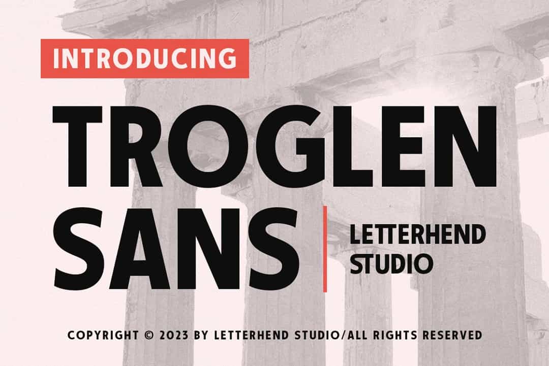 Troglen Sans Font Image 1