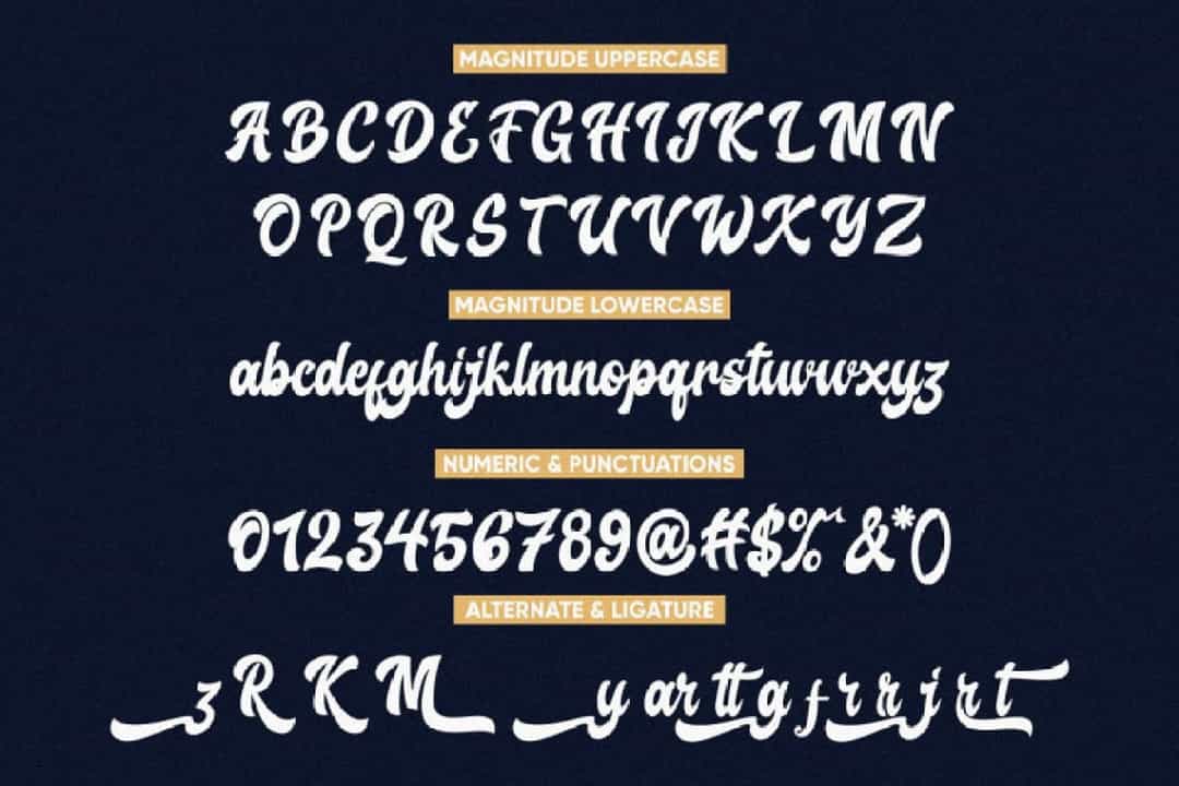 Magnitude Font Image 3