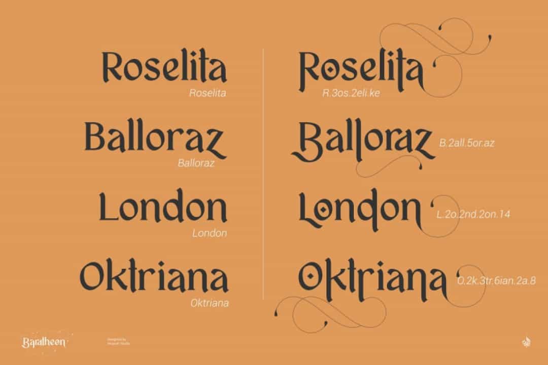 Baratheon Font Image 3