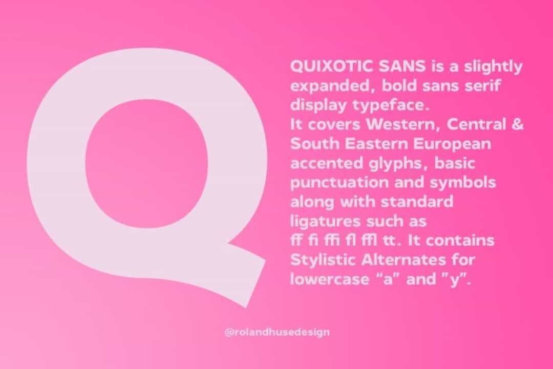 Quixotic Sans Font Image 2