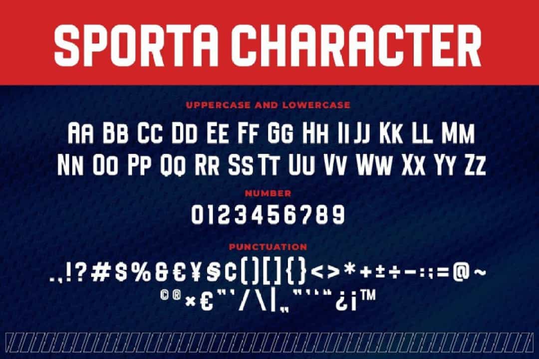 Sporta Font Image 3