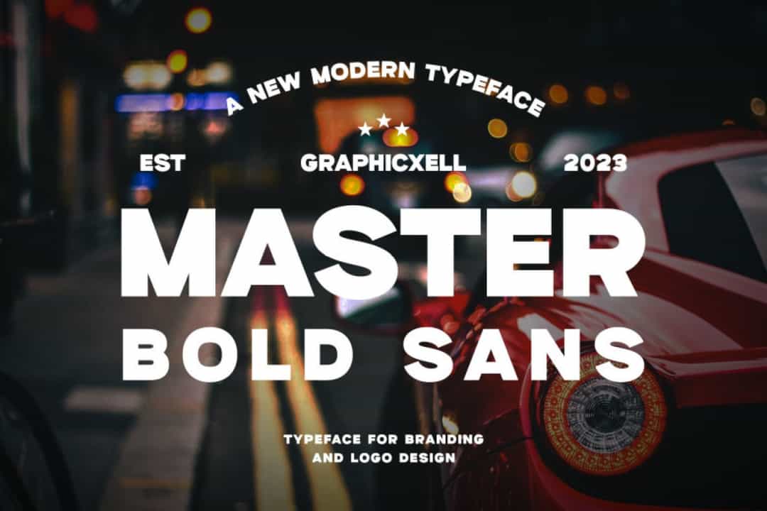 Master Bold Sans Font Image 1