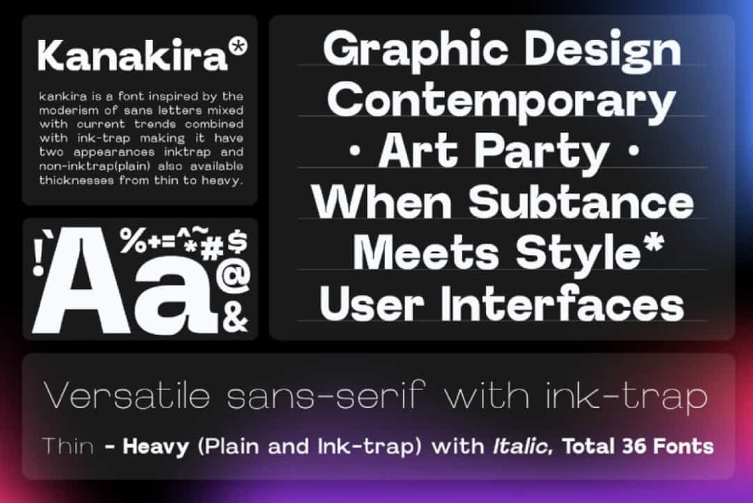 Kanakira Font Image 2