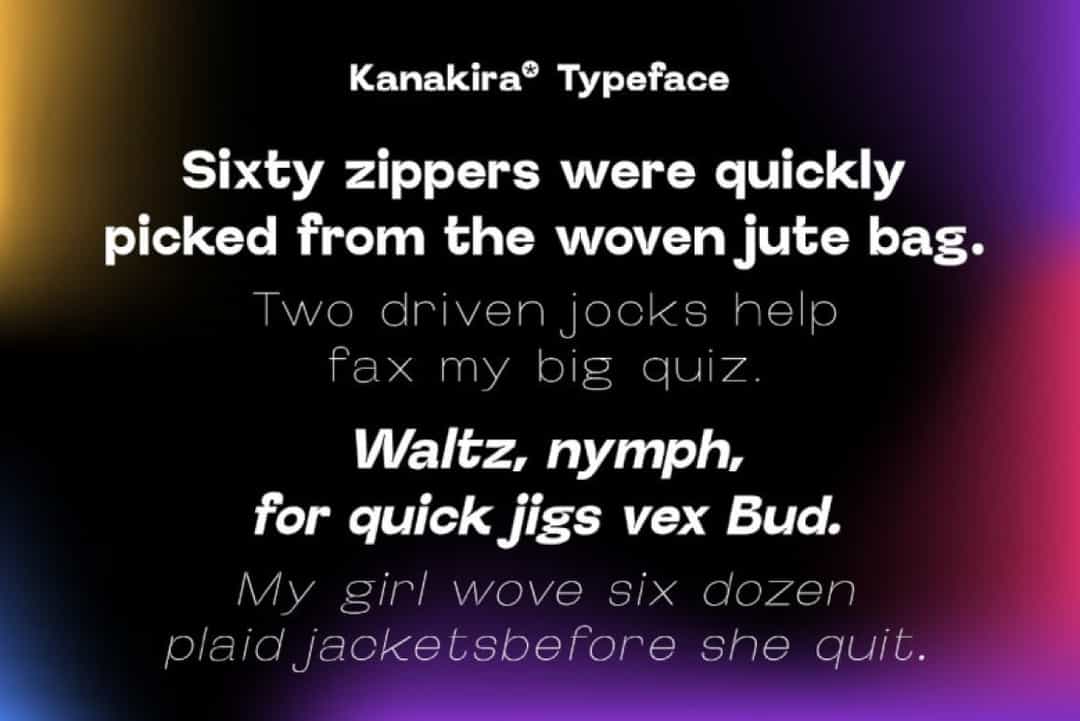 Kanakira Font Image 3