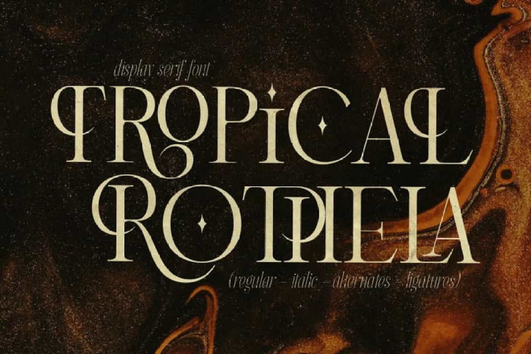 Tropical Rothela Font Image 1