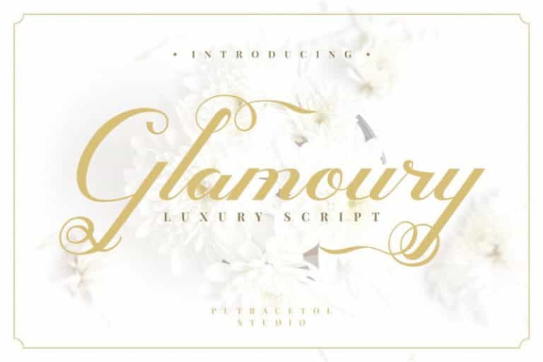 Glamoury Script Font Image 1