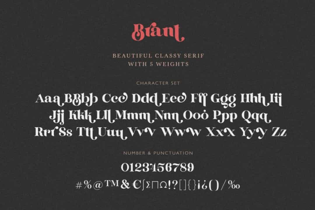 Brant Font Image 3