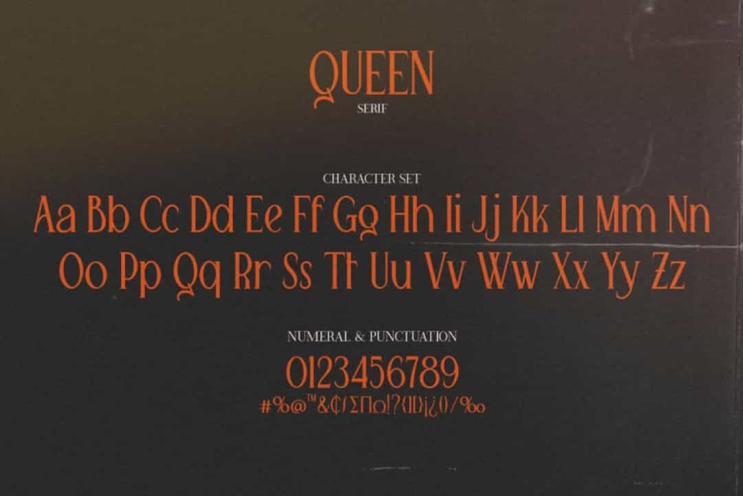 Queen Serif Font Image 3