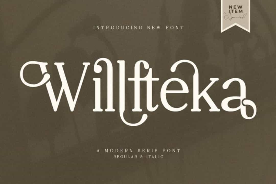 Willfteka Font Image 1