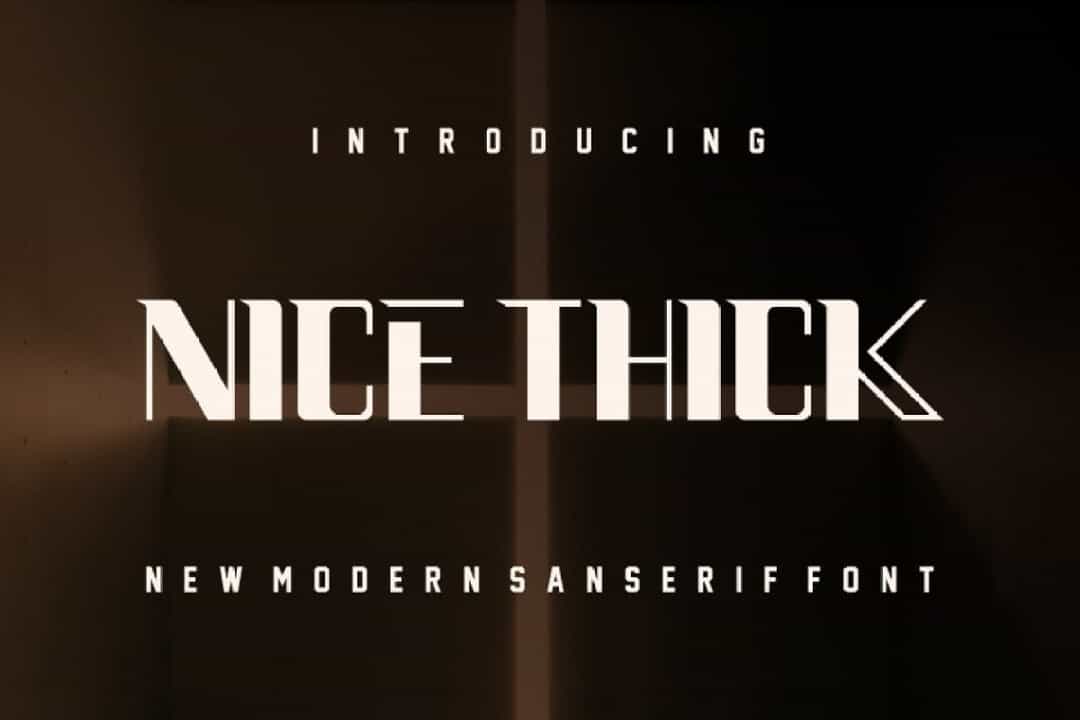 Nice Thick Font Image 1