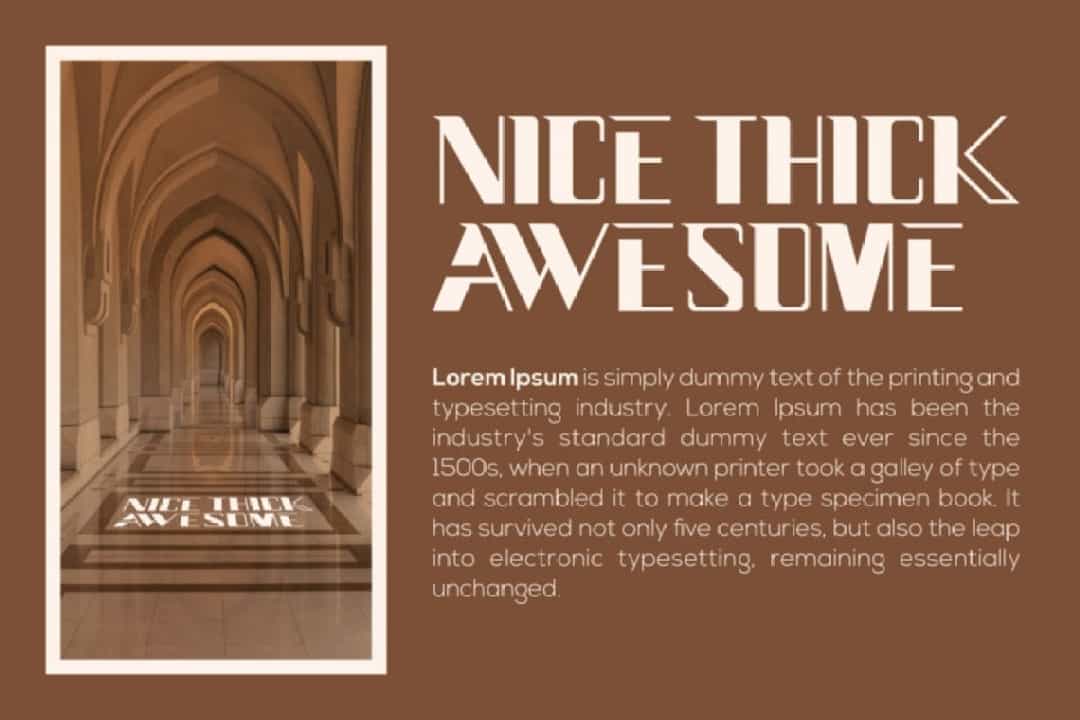 Nice Thick Font Image 2