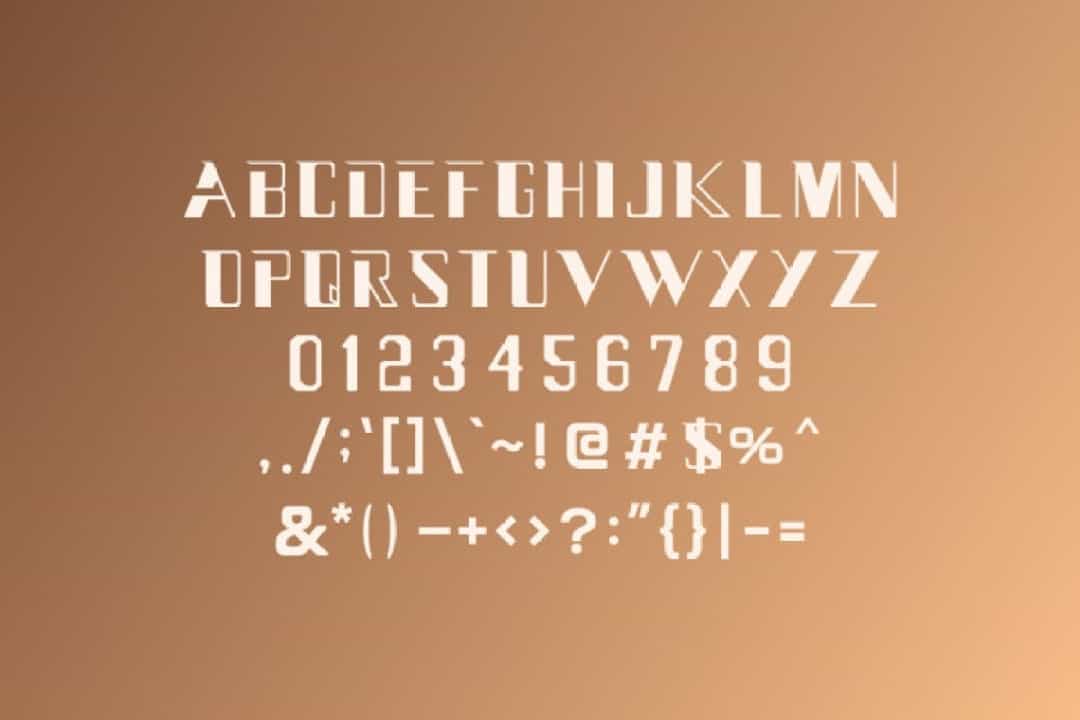 Nice Thick Font Image 3