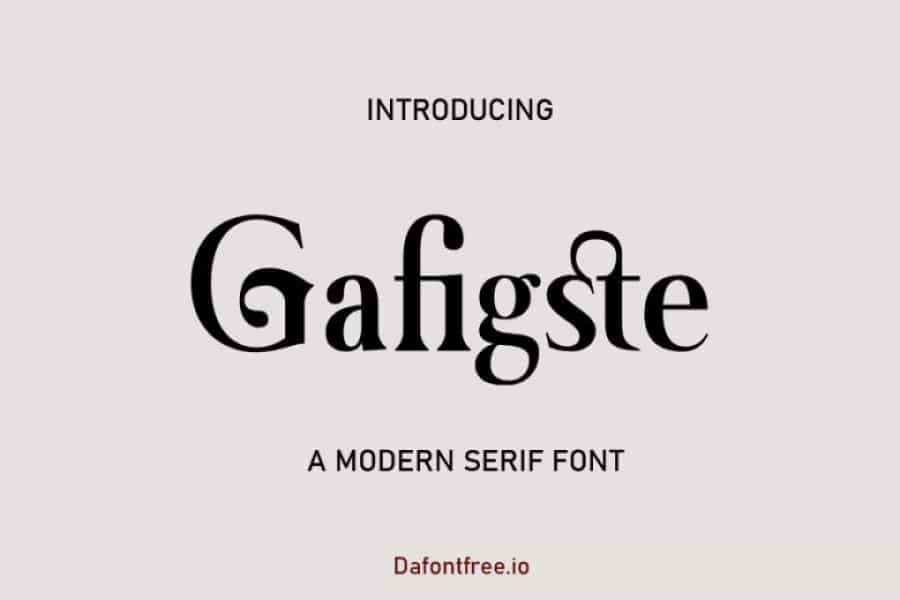 Gafigste Font Image 1