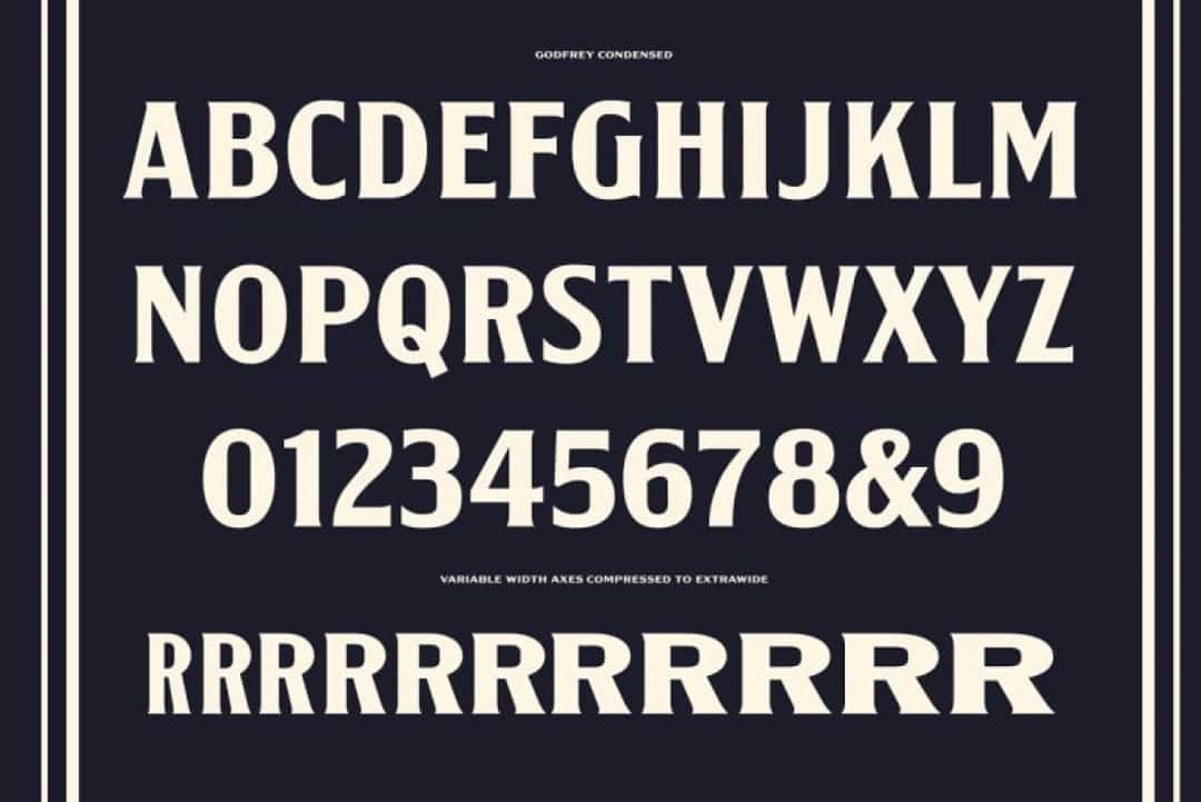 Godfrey Condensed Font Image 3