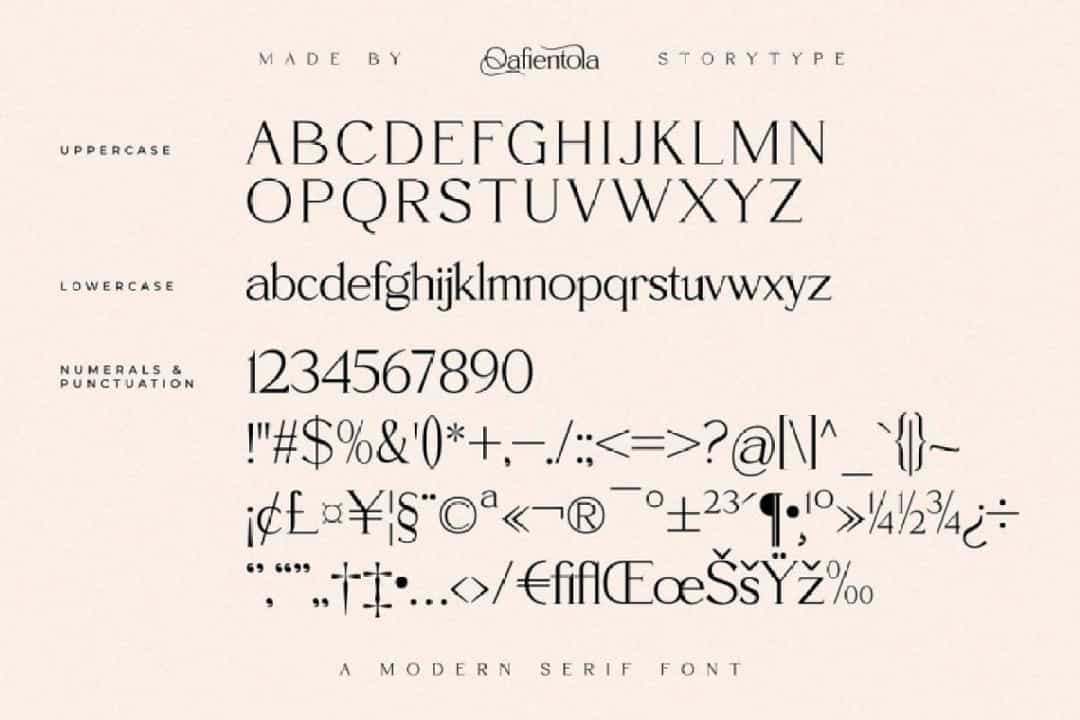 Qafientola Font Image 3