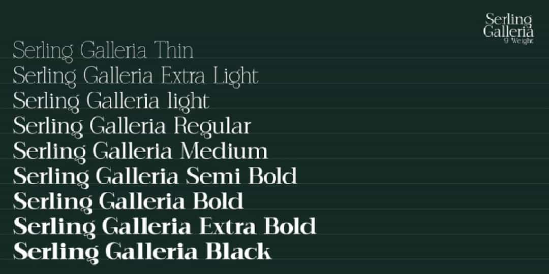 Serling Galleria Font Image 3