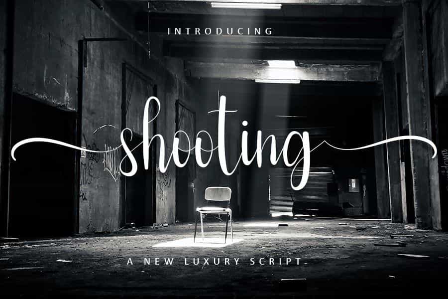 Shooting Font Image 1