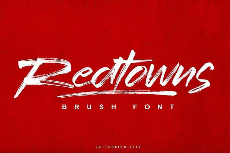Redtowns Brush Font Image 1