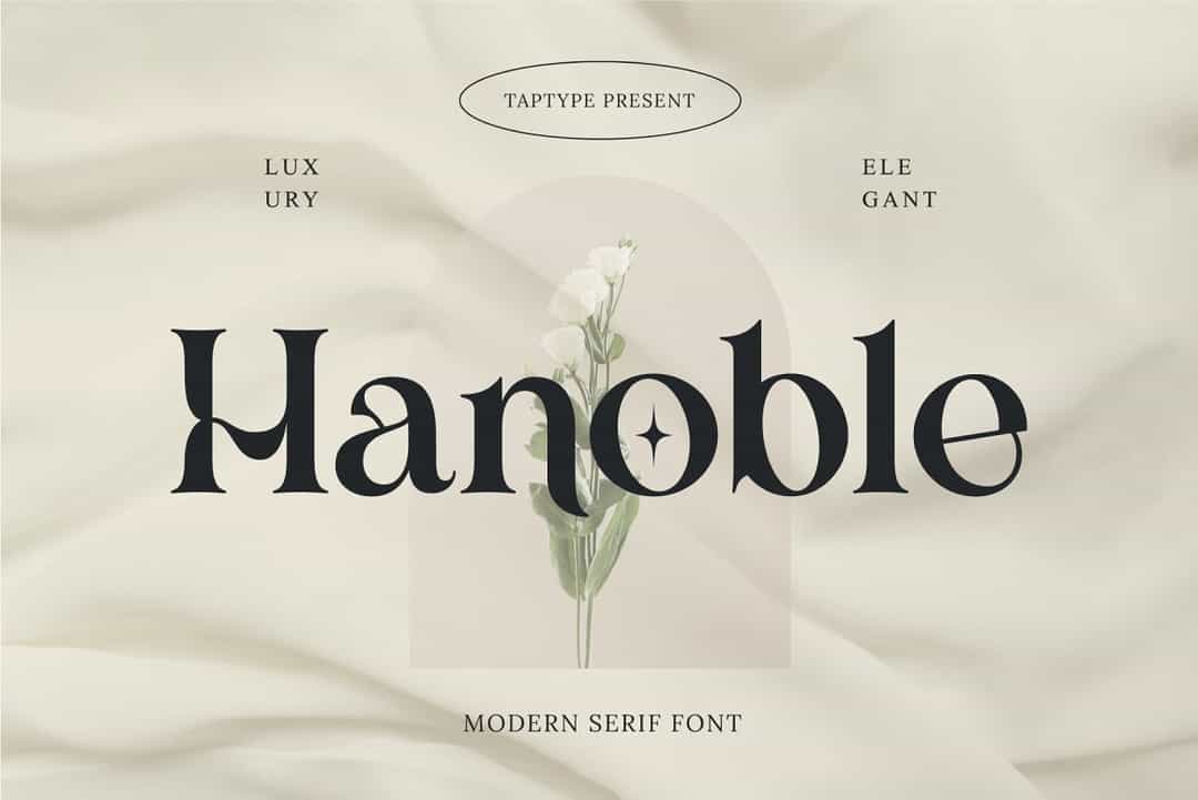 Hanoble Font Image 1