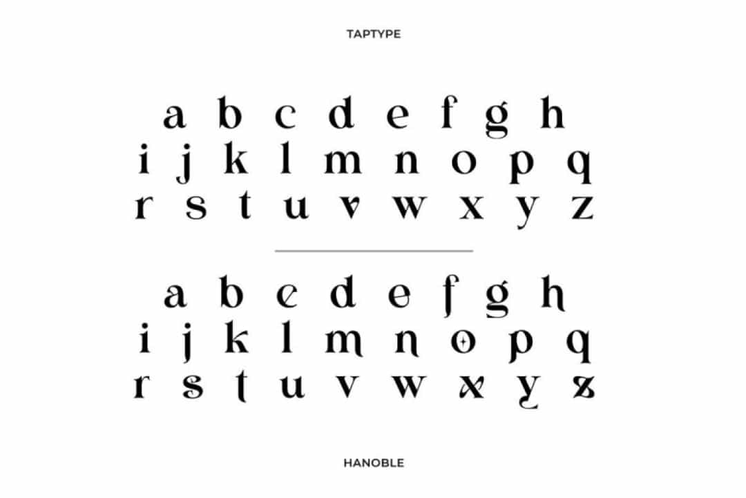 Hanoble Font Image 3