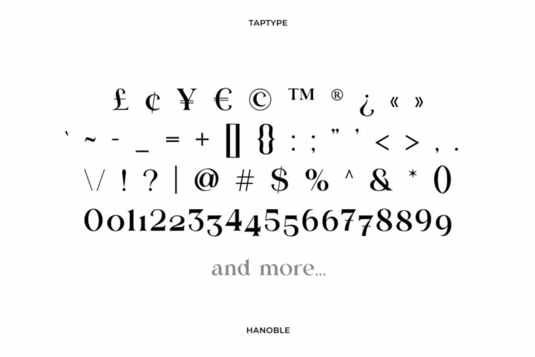 Hanoble Font Image 4