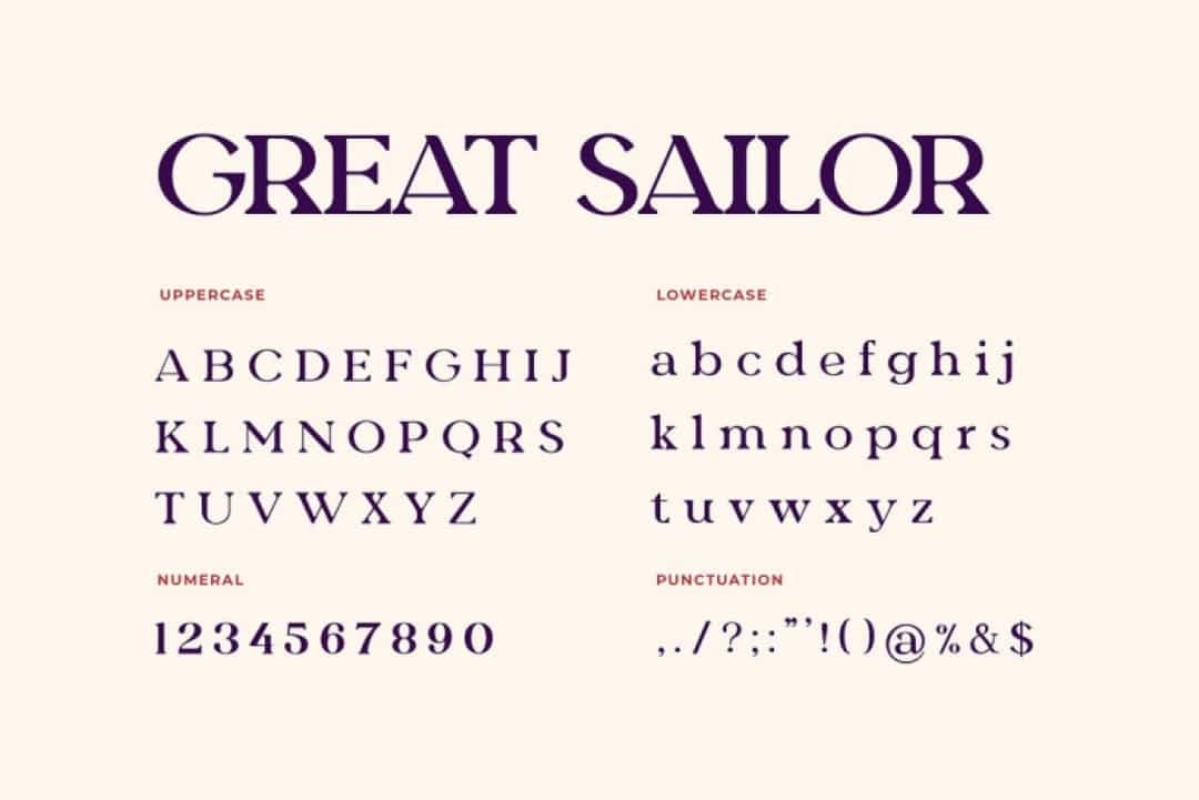 Great Sailor Font Image 3