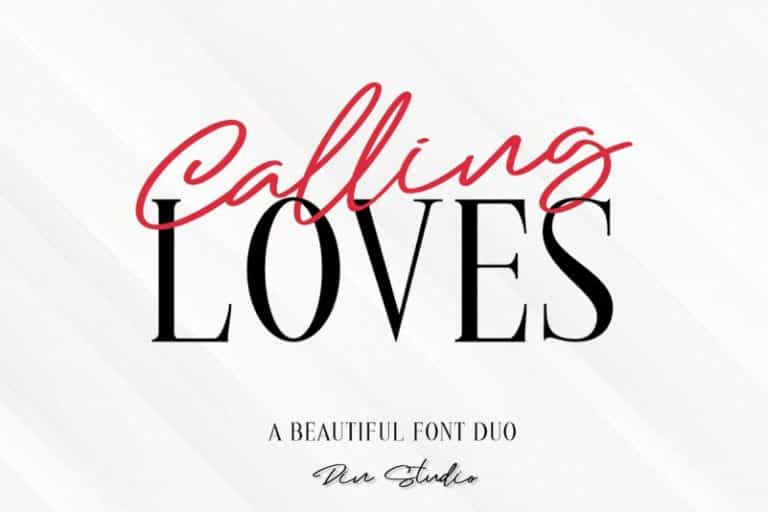 Calling Loves Font Duo Image 1