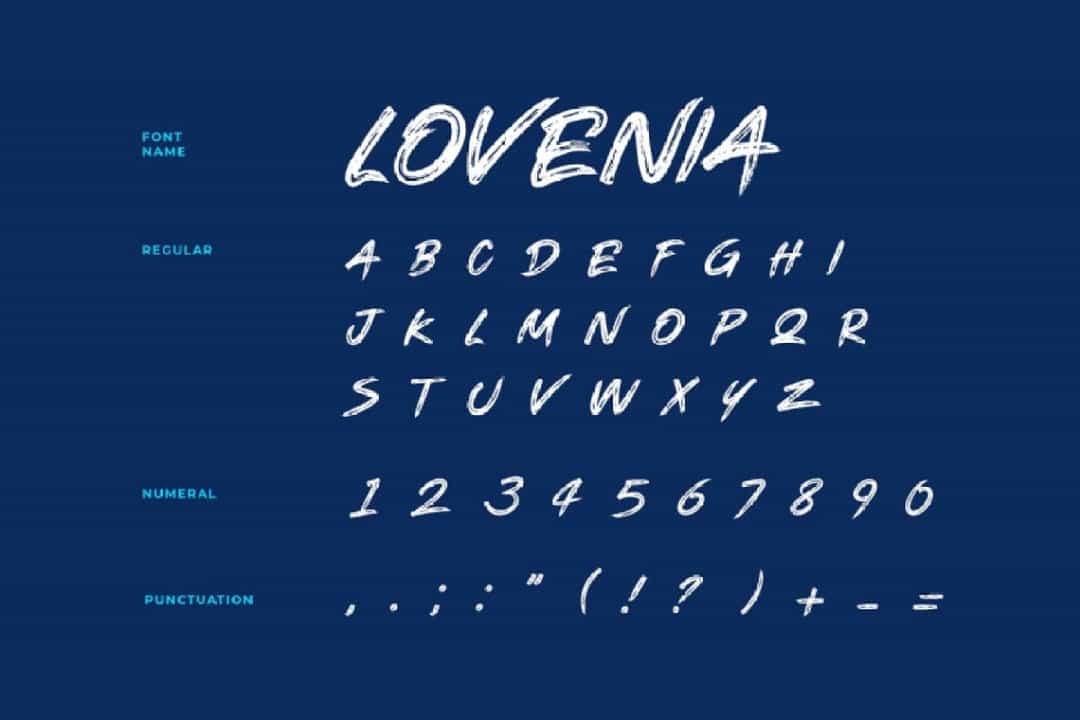 Lovenia Font Image 3
