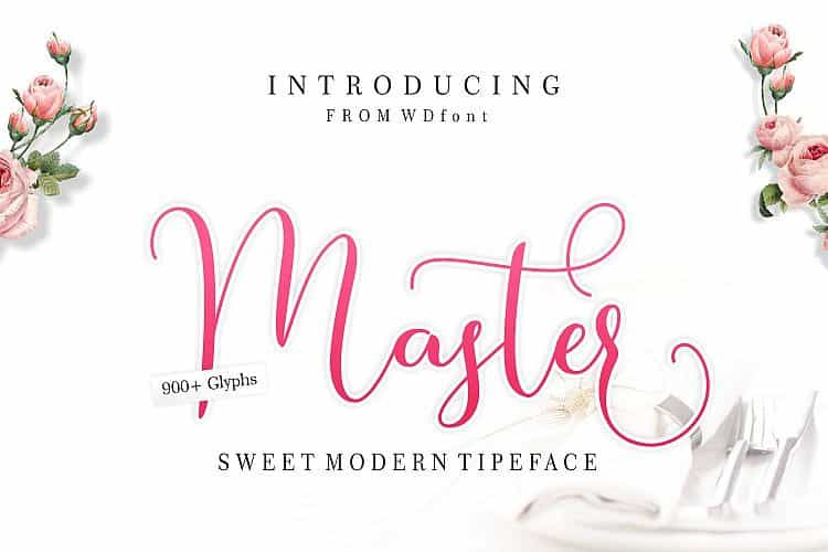 Master Script Font Image 1