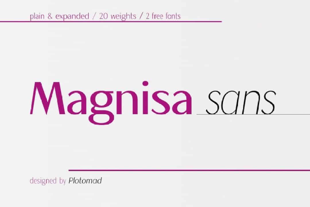 Magnisa Sans Font Image 1
