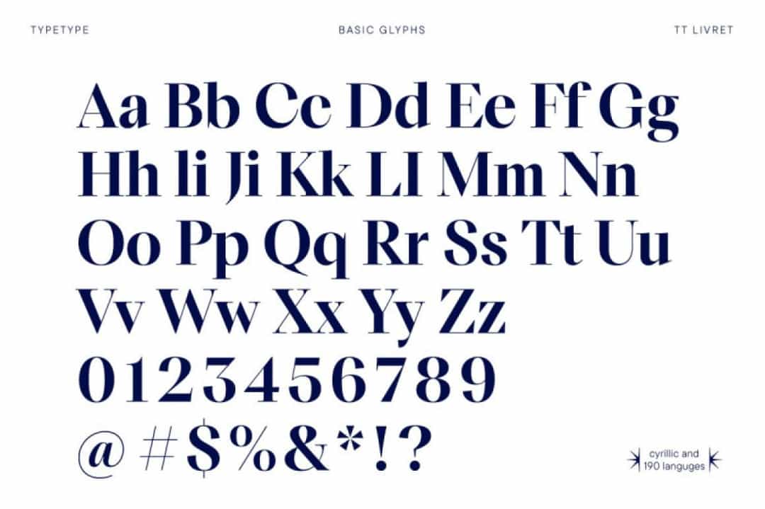 TT Livret Font Image 3