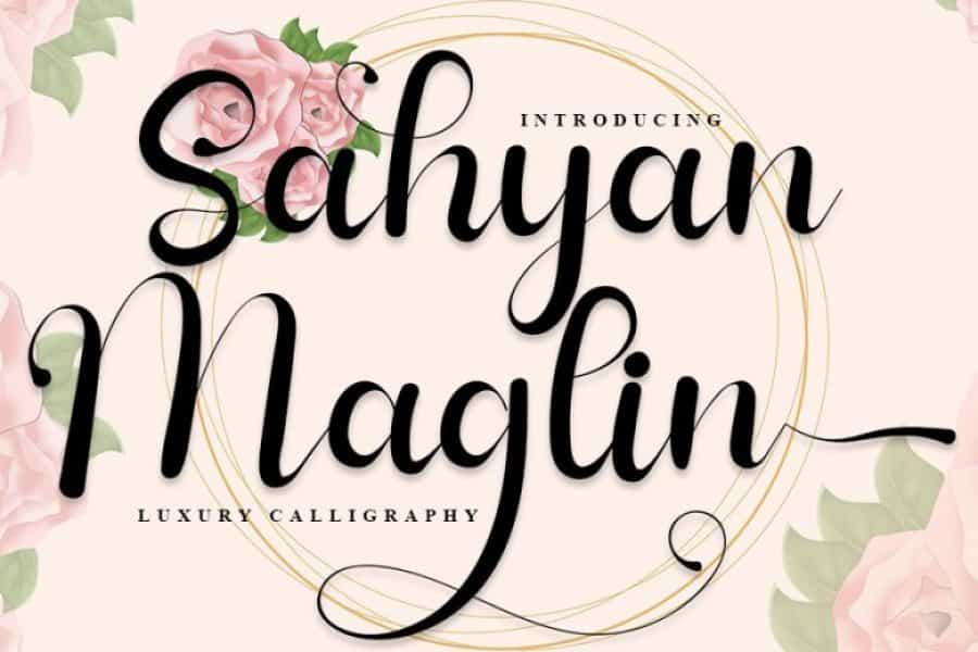 Sahyan Maglin Font Image 1