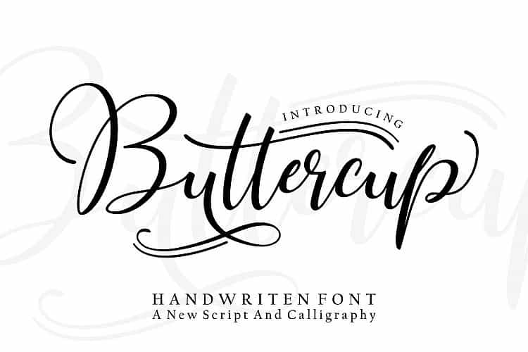Buttercup Handwritten Font Image 1