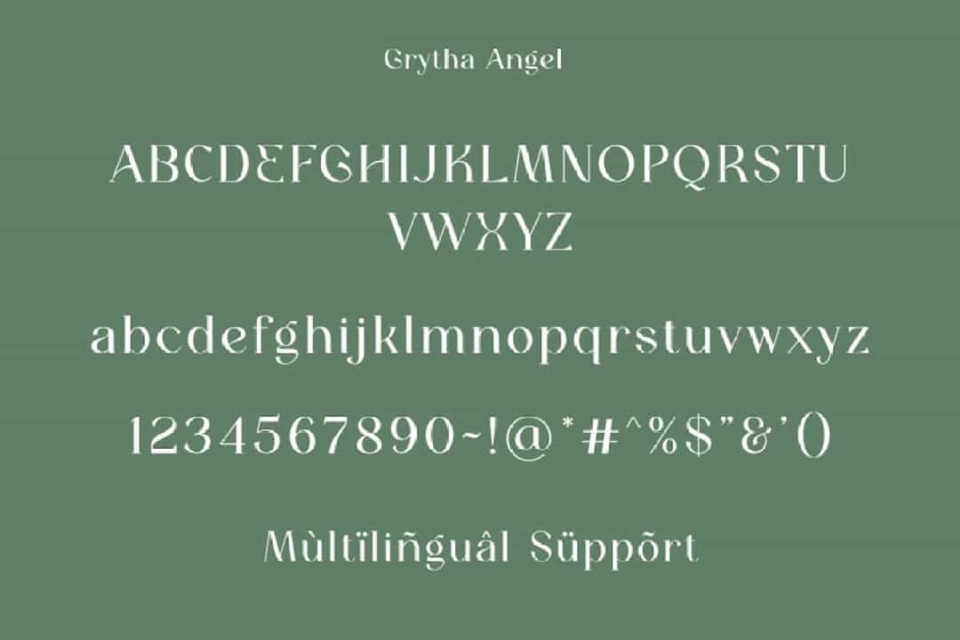 Grytha Angel Font Image 3