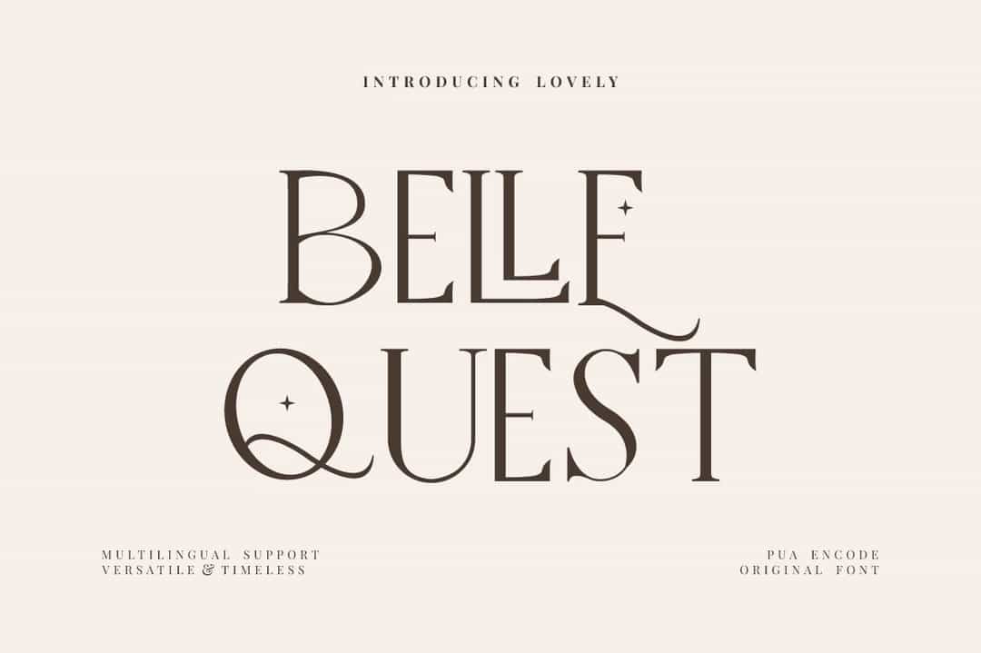 Belle Quest Font Image 1