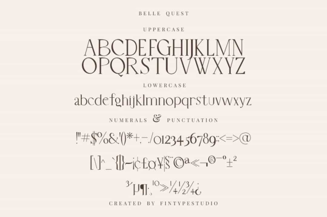 Belle Quest Font Image 3