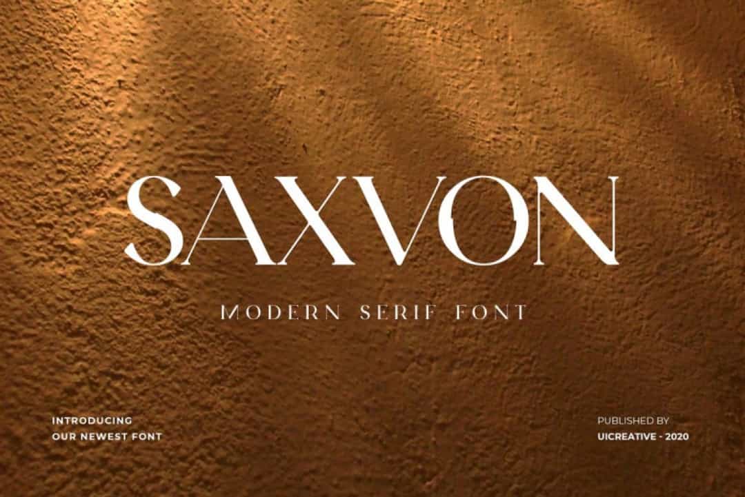 Saxvon Font Image 1