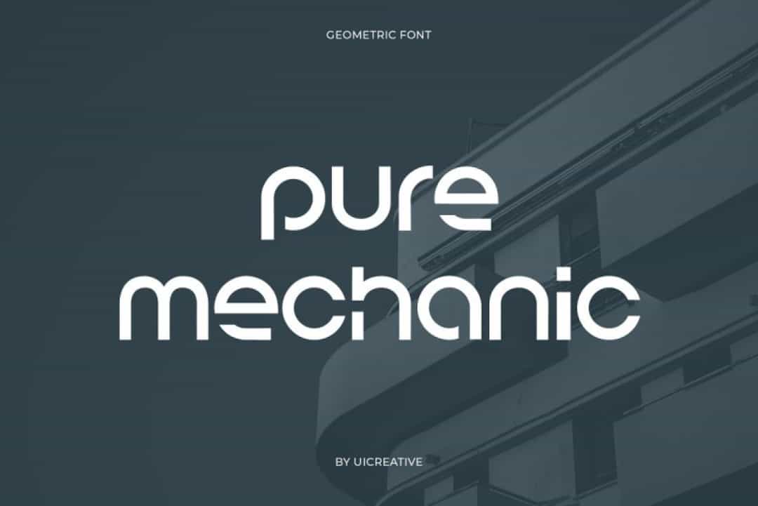 Pure Mechanic Font Image 1