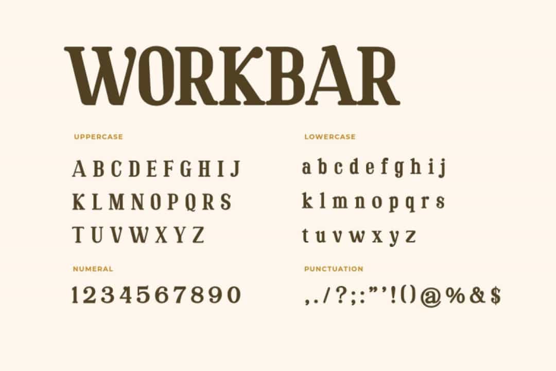 Workbar Font Image 3