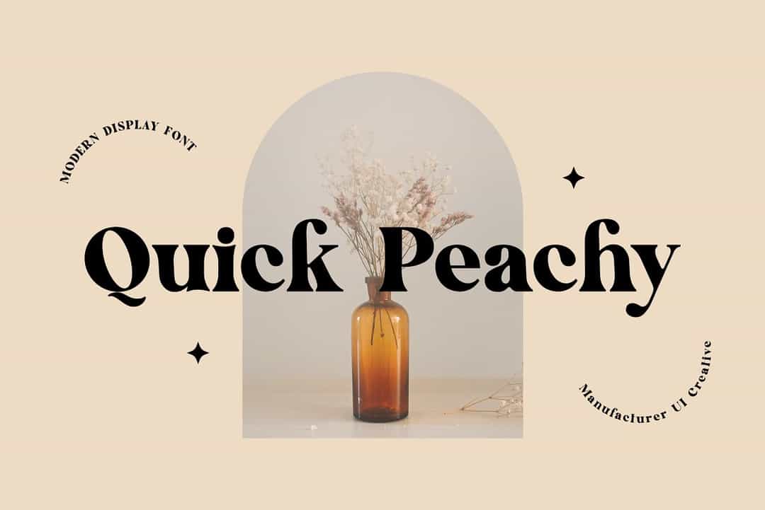 Quick Peachy Font Image 1