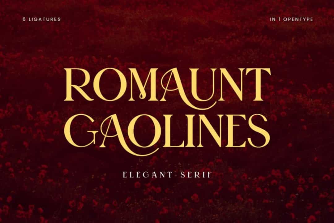 Romaunt Gaolines Font Image 1