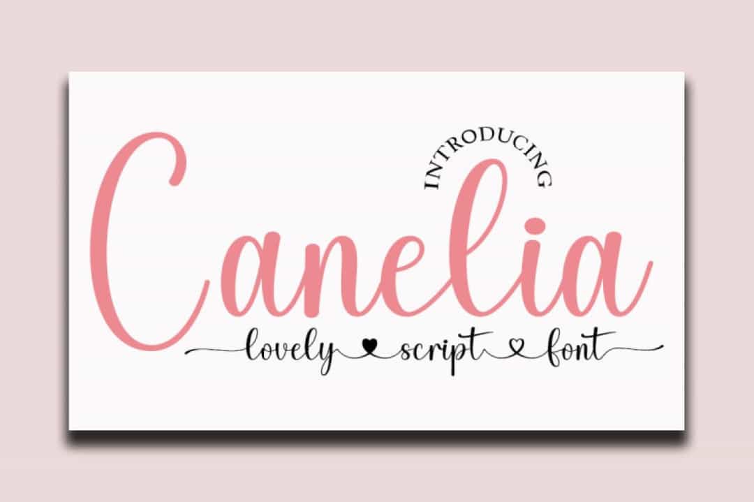 Canelia Font Image 1