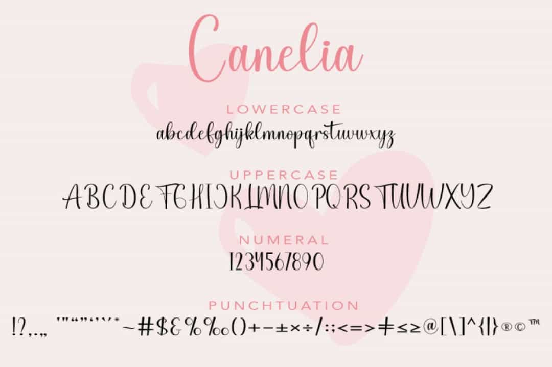 Canelia Font Image 3
