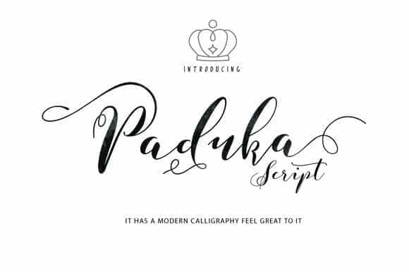 Paduka Script Font Free Image 1
