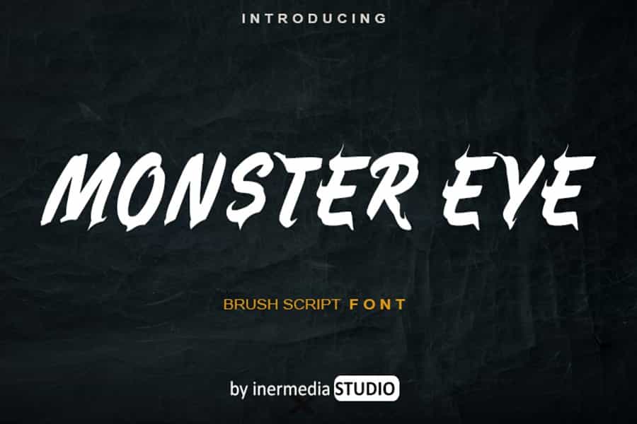 Monster Eye Font Image 1