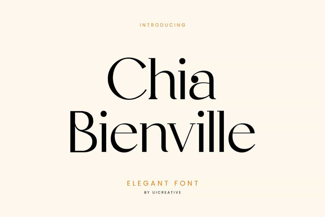 Chia Bianville Font Image 1