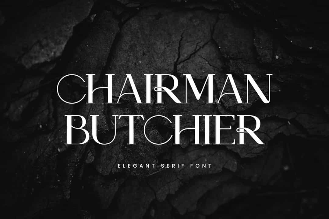Chairman Butchier Font Image 1