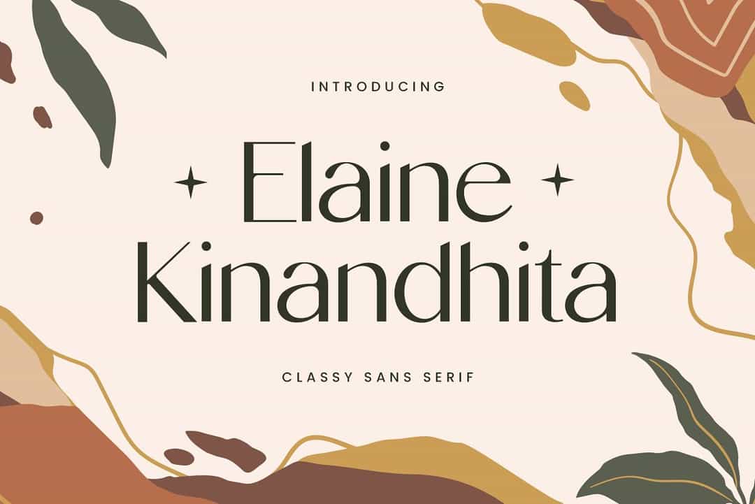 Elaine Kinandhita Font Image 1