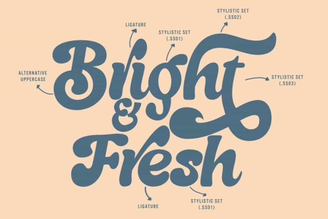Bright Live Font Image 2