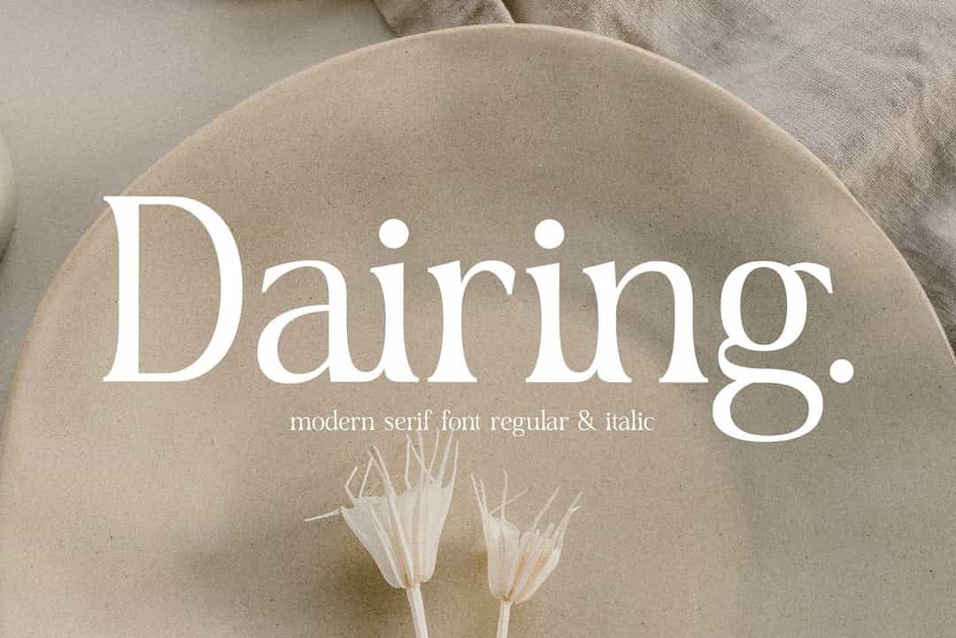 Dairing Font Image 1